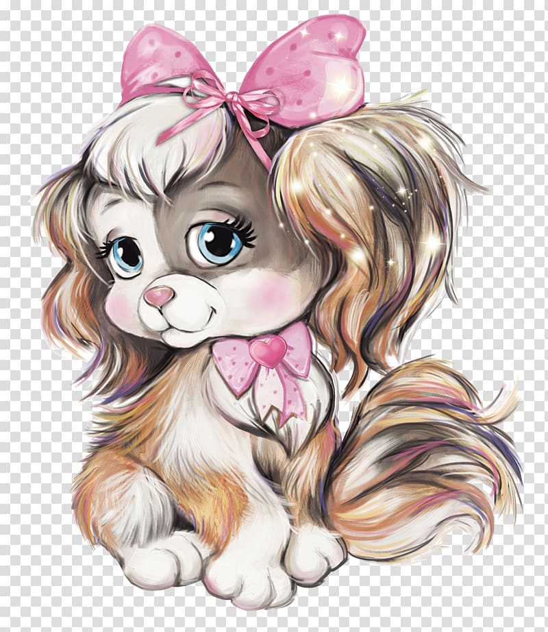 dog with pink bow , Papillon dog Puppy T-shirt Pastel Watercolor painting, Pretty kitten transparent background PNG clipart