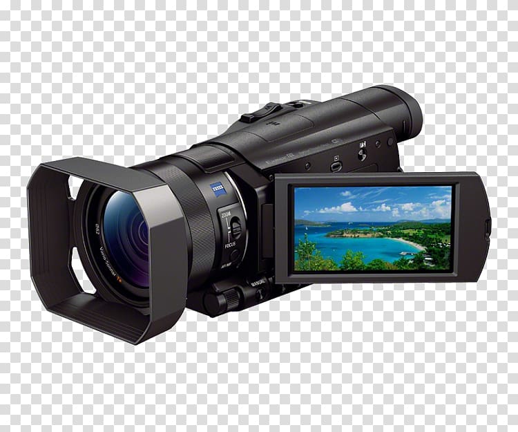 Sony Handycam HDR-CX900 Camcorder Video Cameras 1080p, Camera transparent background PNG clipart