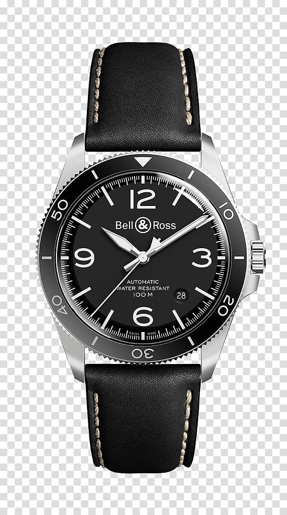 Bell & Ross Amazon.com Automatic watch Chronograph, watch transparent background PNG clipart