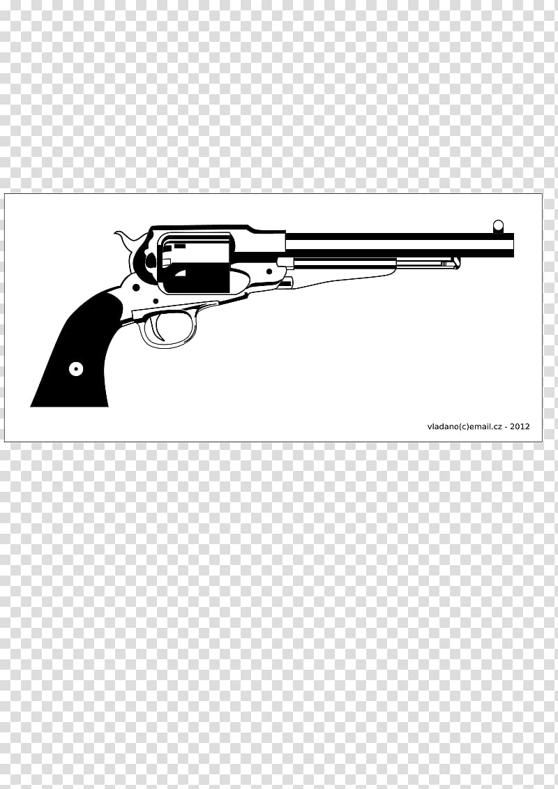 Revolver Rifle Firearm Remington Model 1858 , others transparent background PNG clipart