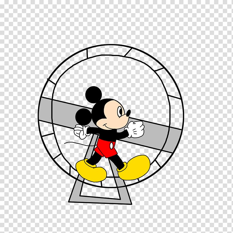 Mickey Mouse Hamster wheel Minnie Mouse, mickey mouse transparent background PNG clipart