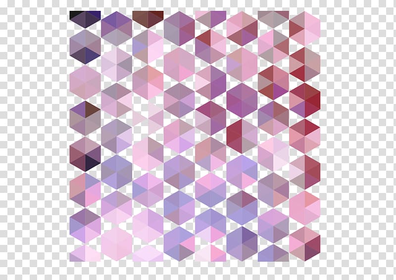 Geometric Triangle Retro Pattern Background (PNG Transparent