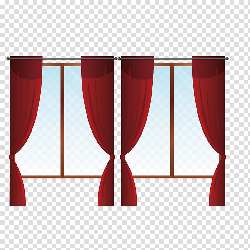 Window Table Furniture Illustration, red windows transparent background PNG clipart