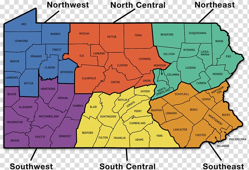 Regions of Pennsylvania Northeastern Pennsylvania Northwest Oath Keepers Map, others transparent background PNG clipart