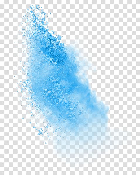 Ink Powder Dust, Blue powder, close-up of blue powder transparent background PNG clipart