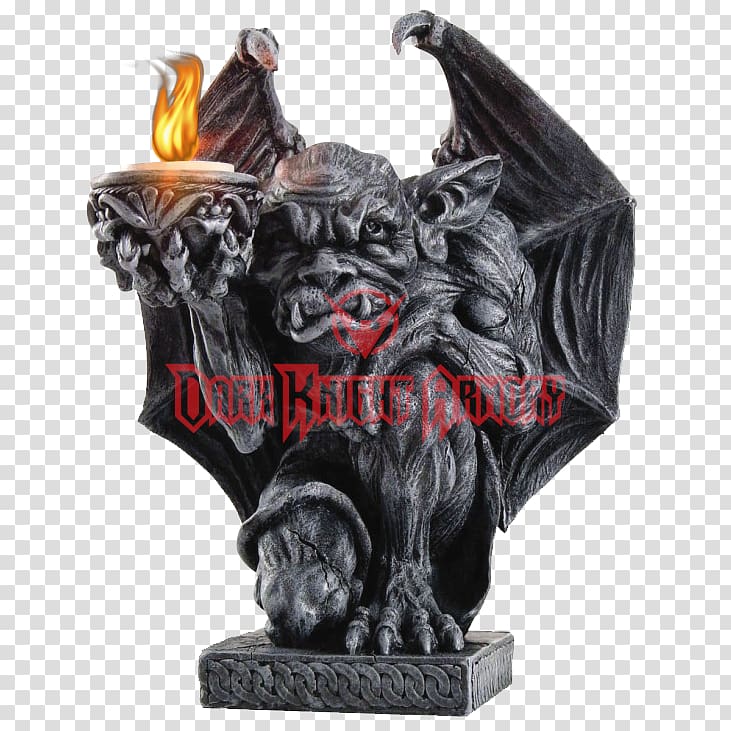 Sculpture Gargoyle Figurine Statue Art, Grey Gargoyle transparent background PNG clipart