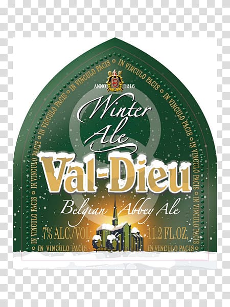 Val-Dieu Abbey Beer Ale Porter Nøgne Ø, Winter Label transparent background PNG clipart