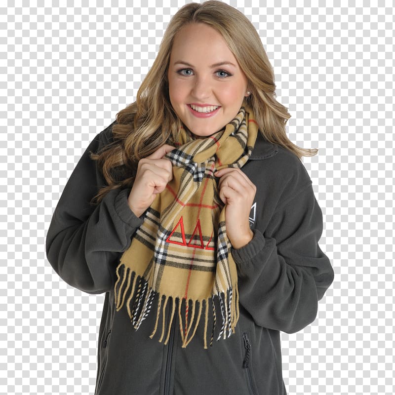 Tartan Scarf Neck Outerwear Stole, others transparent background PNG clipart