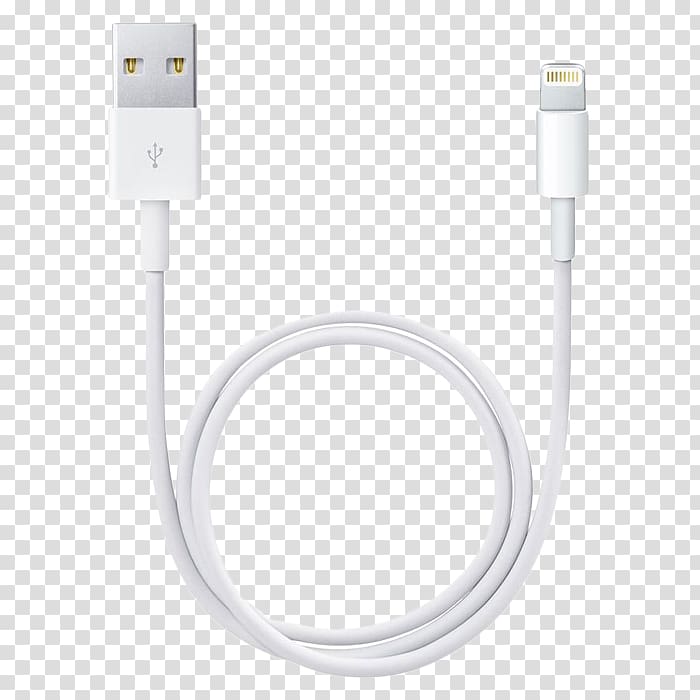 AC adapter iPhone 5 Lightning Data cable Electrical cable, lightning transparent background PNG clipart