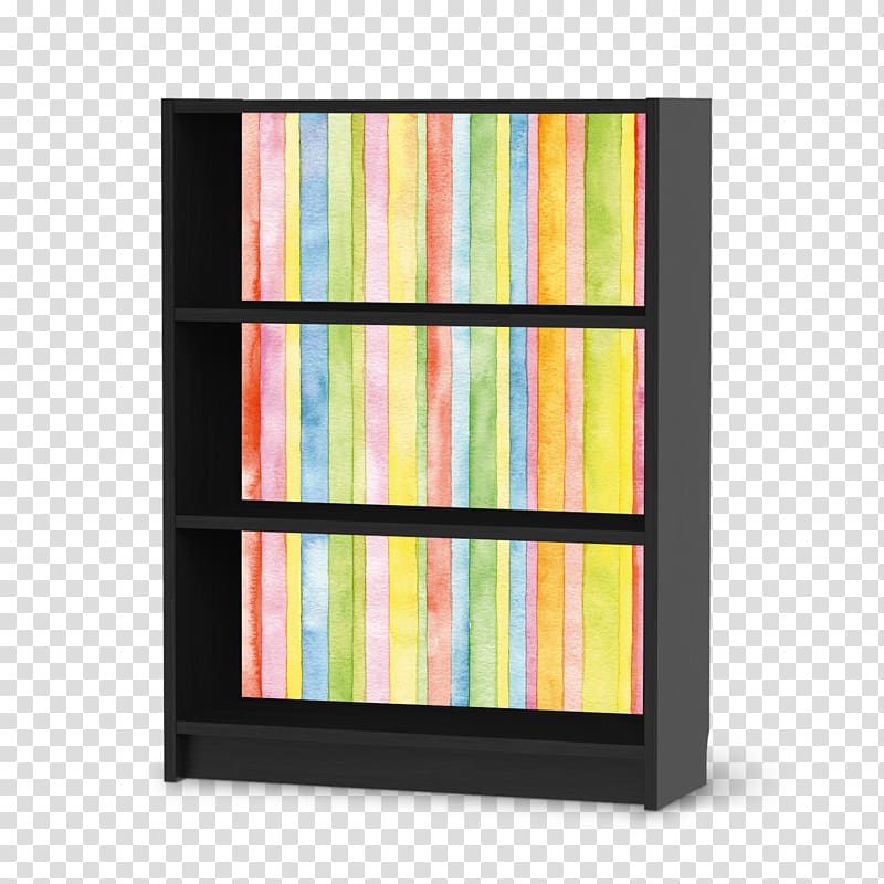 Shelf Bookcase Line, watercolor stripes transparent background PNG clipart