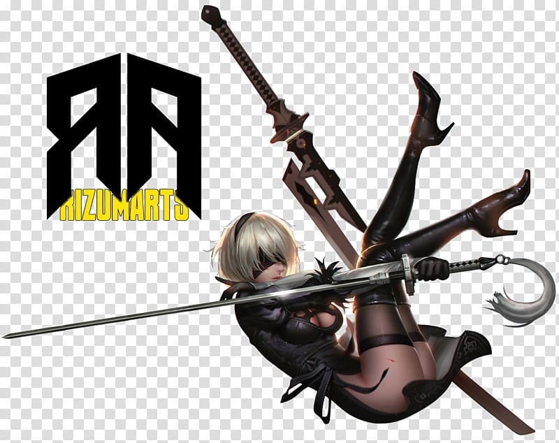 Nier: Automata Rendering Art, nier automata transparent background PNG clipart