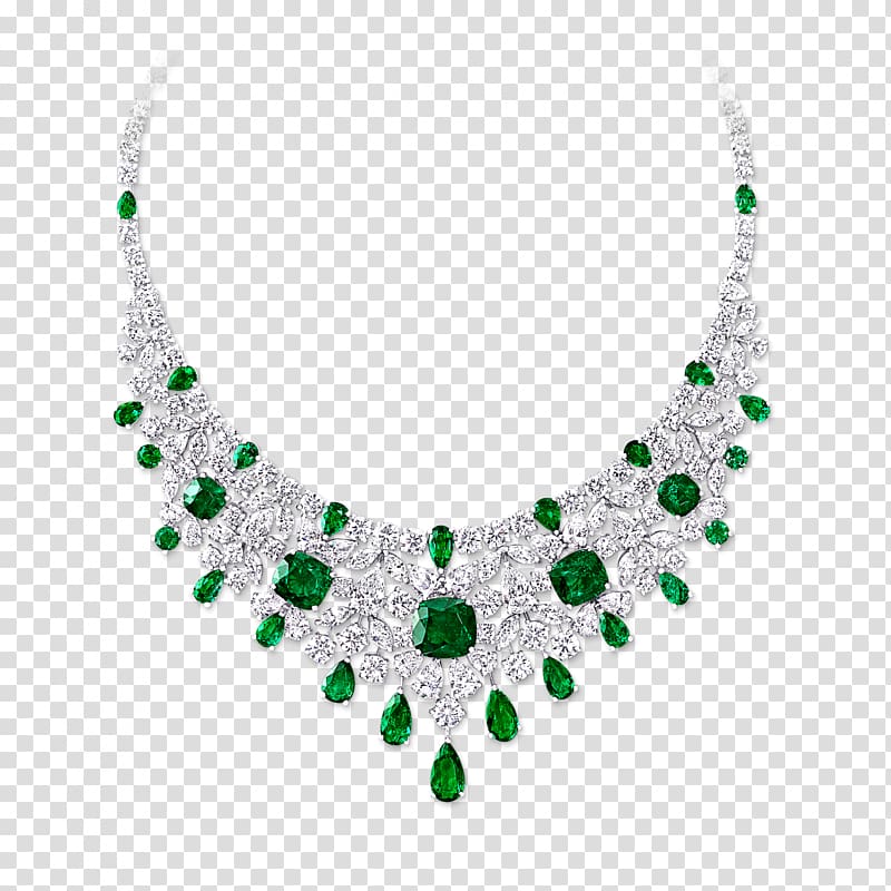 Emerald Earring Graff Diamonds Necklace Jewellery, Emerald gem transparent background PNG clipart
