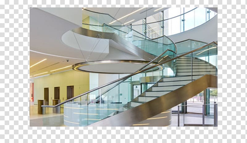 Stairs Glass Deck railing Architectural engineering Baluster, stairs transparent background PNG clipart