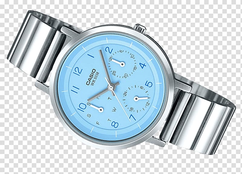 Watch Casio Clock Bracelet Strap, watch transparent background PNG clipart