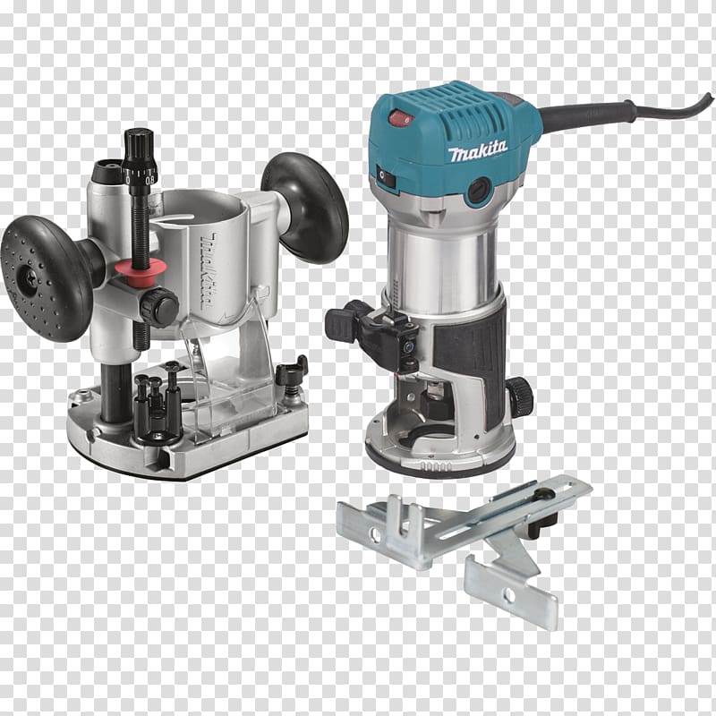 Router Makita RT0701CX7 Tool, cutting power tools transparent background PNG clipart