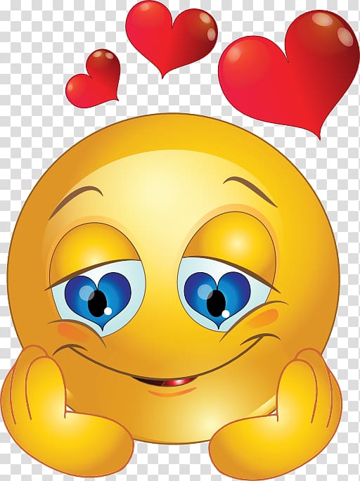 emoji illustration, Smiley Emoticon Heart Love , love, emotion transparent background PNG clipart