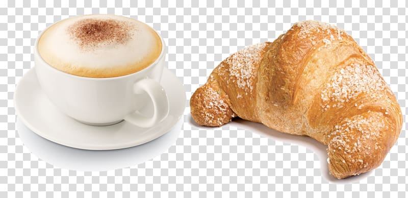 Croissant Breakfast Italian cuisine Cornetto Cappuccino, croissant transparent background PNG clipart