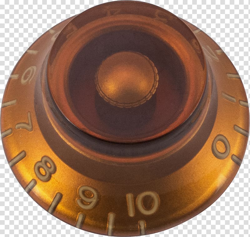 Metal Copper, guitar volume knob transparent background PNG clipart