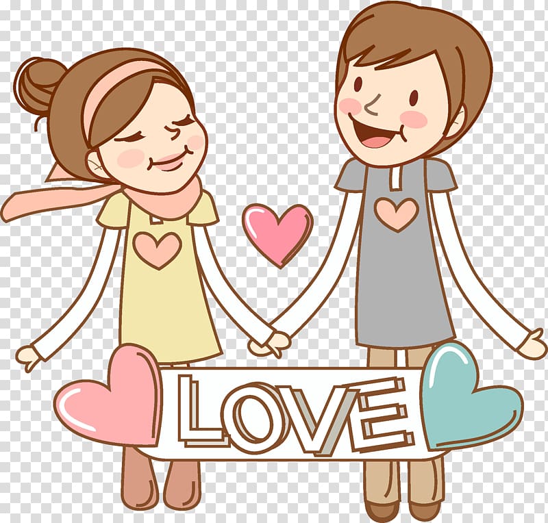 couple , Falling in love Drawing, Love men and women transparent background PNG clipart