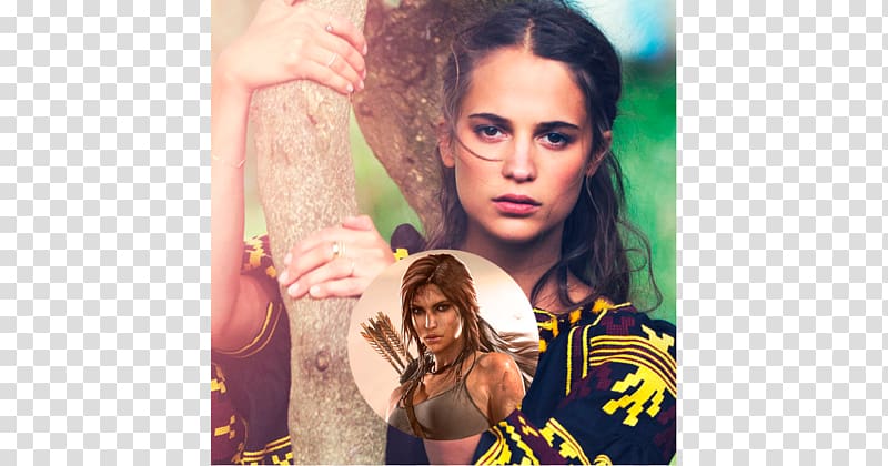Alicia Vikander Tomb Raider Film Actor Video game, cara delevingne transparent background PNG clipart