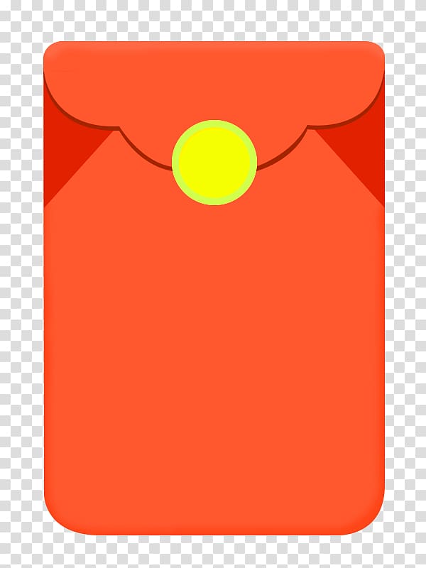 Red envelope , Orange simple red envelope decoration pattern transparent background PNG clipart