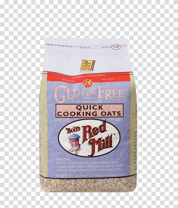 Bob\'s Red Mill Rolled oats Gluten-free diet Whole grain, red windmill transparent background PNG clipart