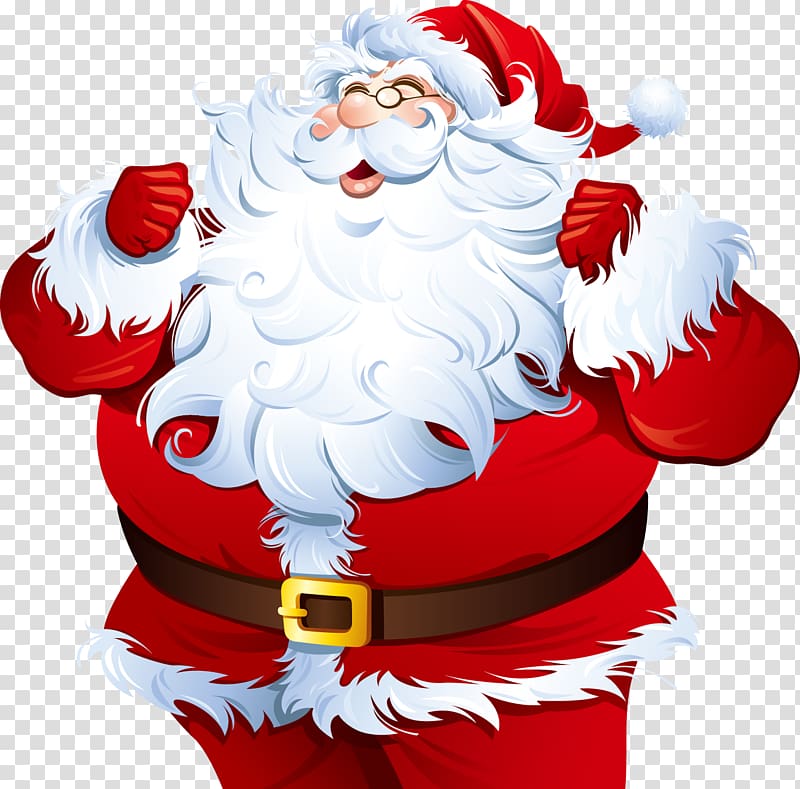 Santa Claus Christmas Beard , White-bearded Santa Claus pattern transparent background PNG clipart