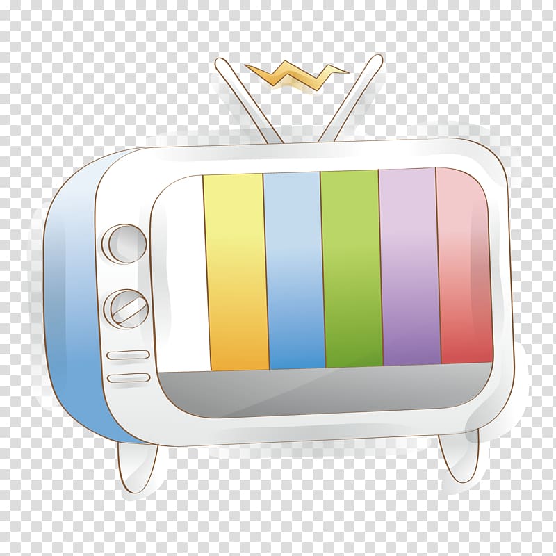 Television, hand-painted TV material transparent background PNG clipart