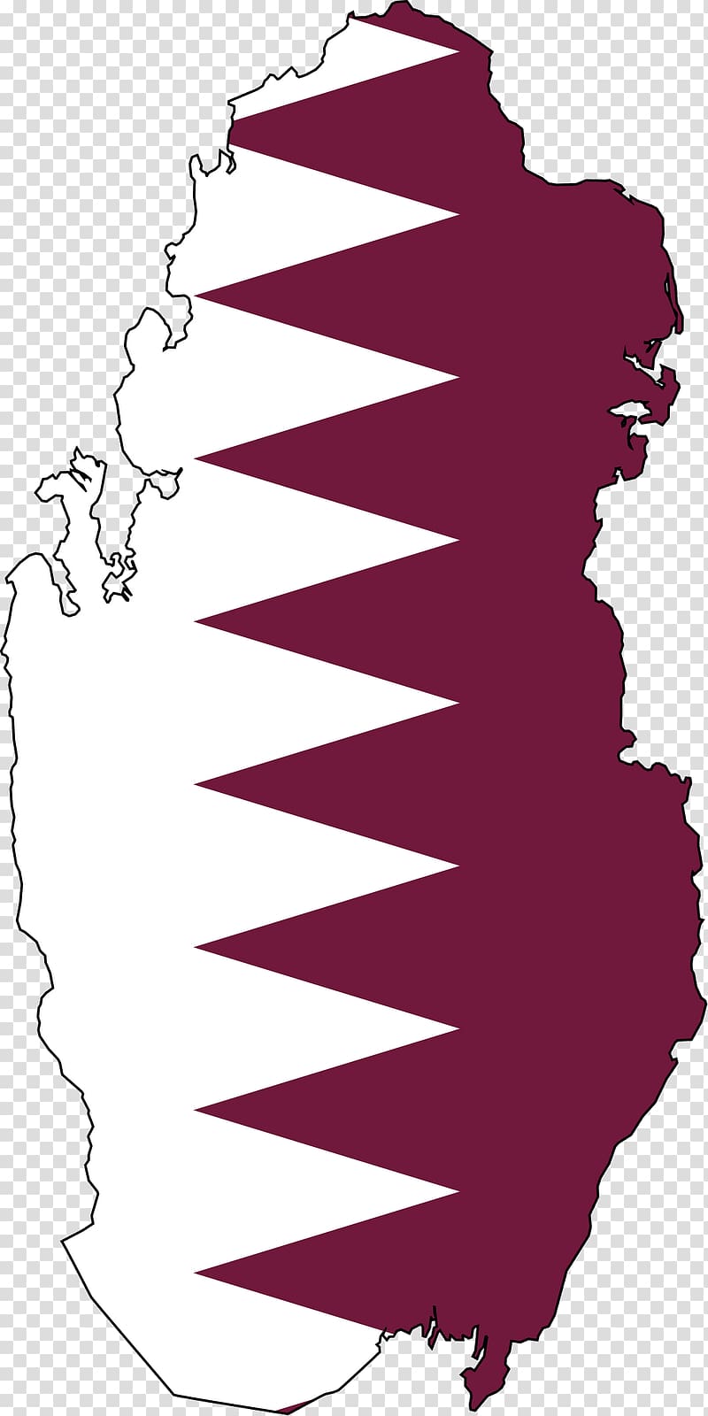 Flag of Qatar Map , foreign flag transparent background PNG clipart