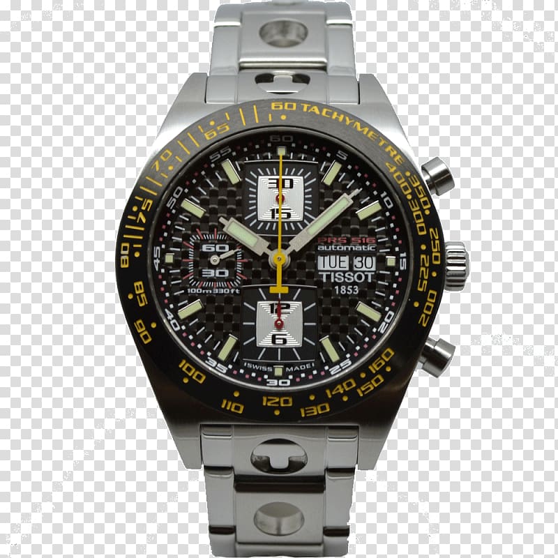 Tissot Men's PRS 516 Chronograph Automatic watch, watch transparent background PNG clipart