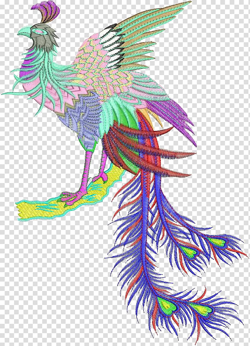 Fenghuang County Embroidery , China Wind Phoenix transparent background PNG clipart