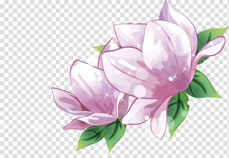 Floral design Purple, Hand-painted purple lotus transparent background PNG clipart