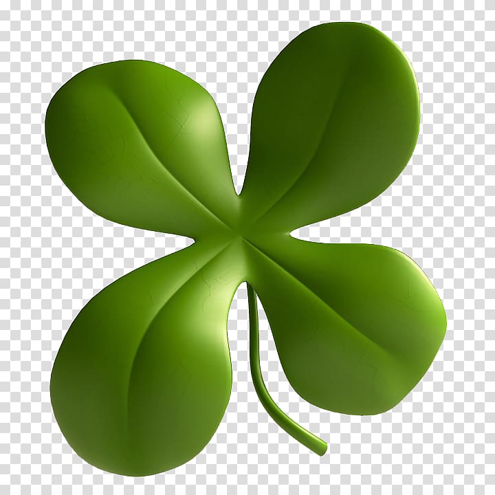 Luck Symbol Four-leaf clover Illustration, Clover transparent background PNG clipart