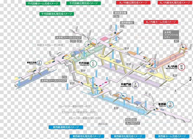 ōtemachi Station Tokyo Metro Chiyoda Line Tokyo Metro Tōzai Line Tokyo Imperial Palace Toei Mita Line Novation Transparent Background Png Clipart Hiclipart