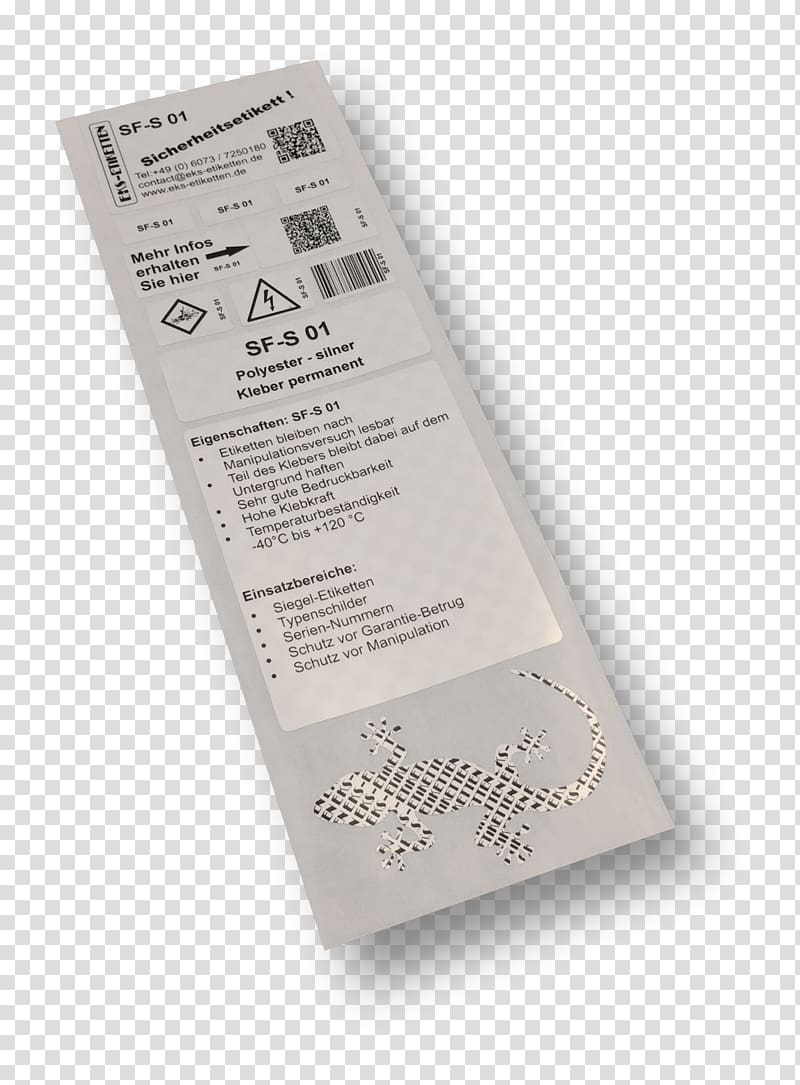 Adhesive label Material Sicherheitsetikett EKS-Etiketten, Sicherheitsetikett transparent background PNG clipart