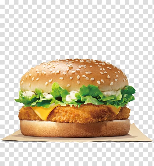 Hamburger KFC Fast food Whopper McChicken, fish burger transparent background PNG clipart