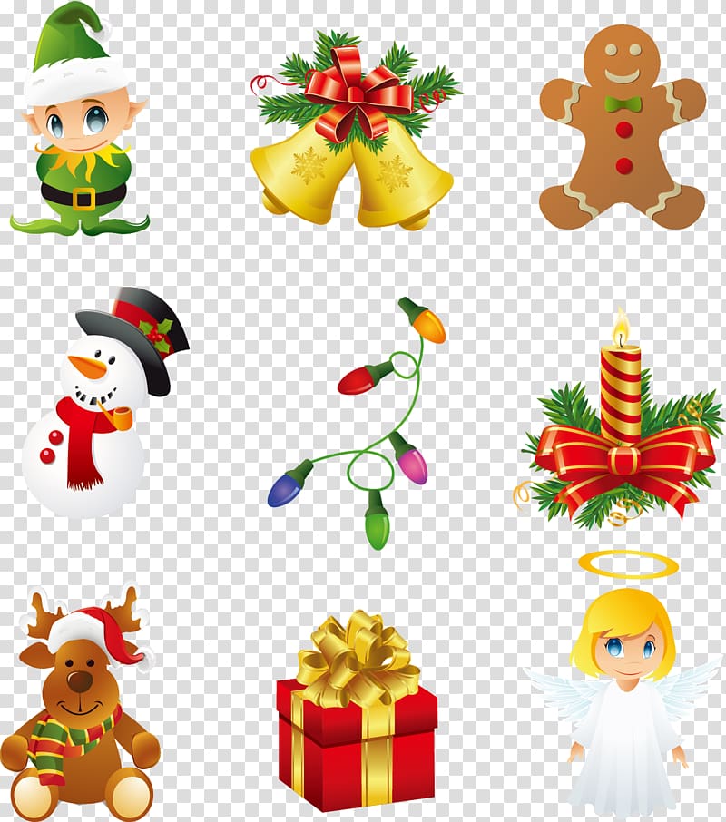 Christmas tree Christmas ornament , Christmas design elements transparent background PNG clipart