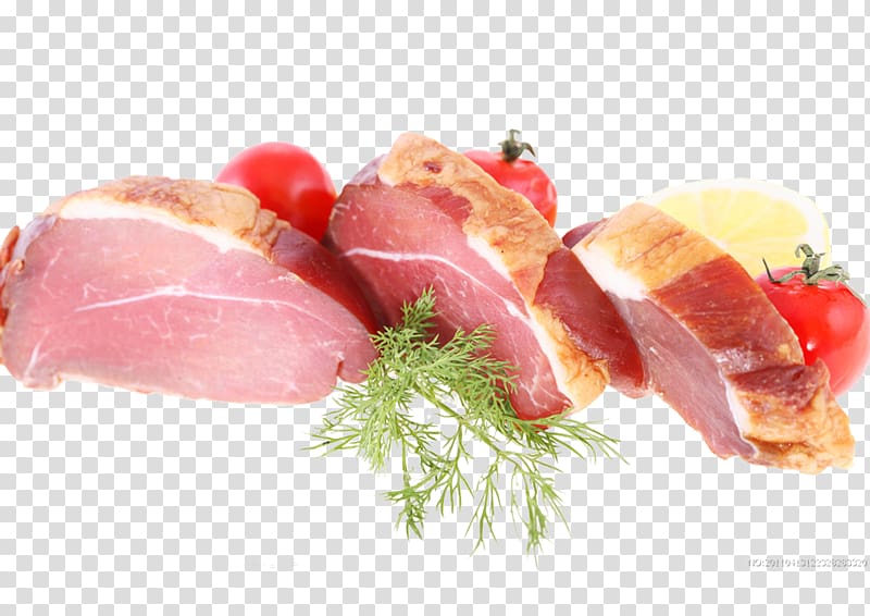 Ham Shuizhu Bacon Curing, Fresh bacon transparent background PNG clipart