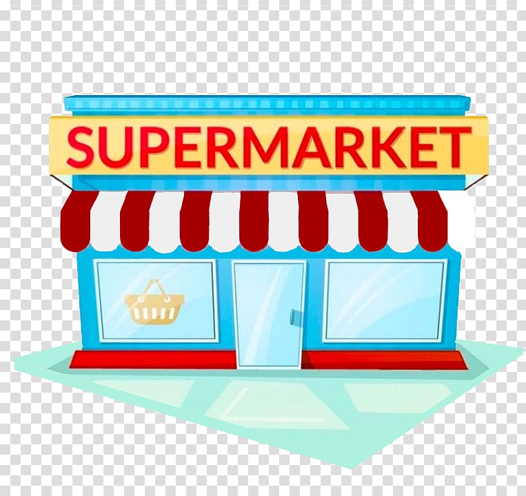 Supermarket store illustration, Grocery store Facade Supermarket Building, emerging supermarket transparent background PNG clipart
