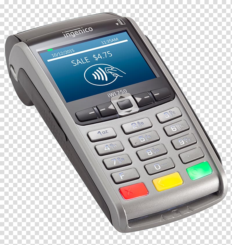 EMV Payment terminal Contactless payment Smart card Ingenico, card terminal transparent background PNG clipart