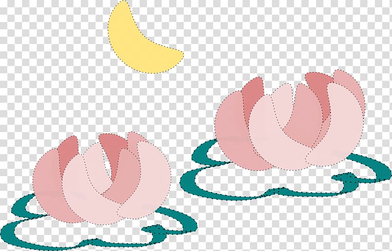 Moon , callalily transparent background PNG clipart