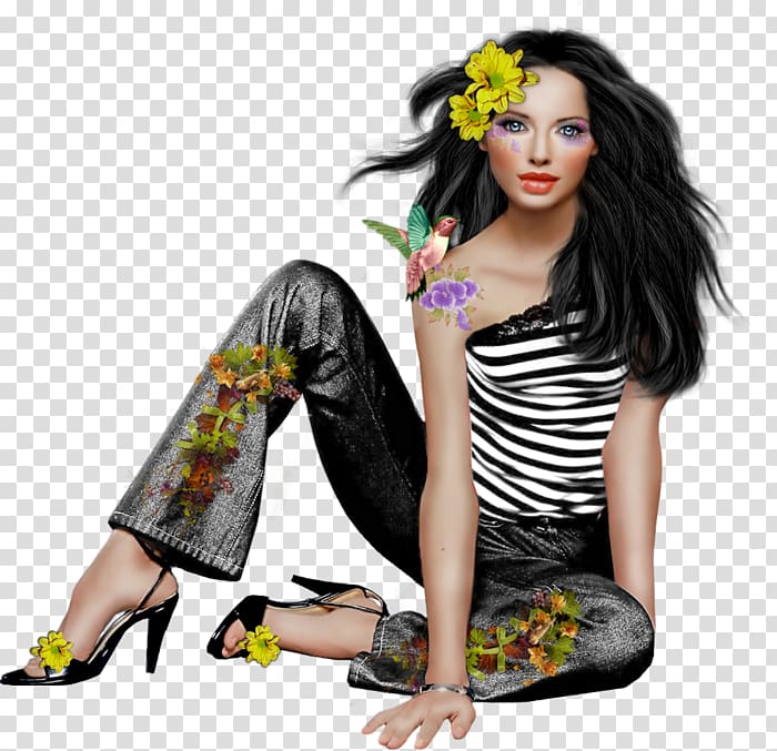 Woman Female Drawing Yellow, models gilr transparent background PNG clipart