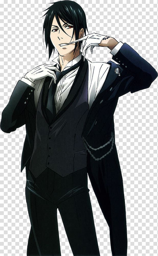 Sebastian Michaelis Ciel Phantomhive Black Butler Manga Rendering, sebastian transparent background PNG clipart