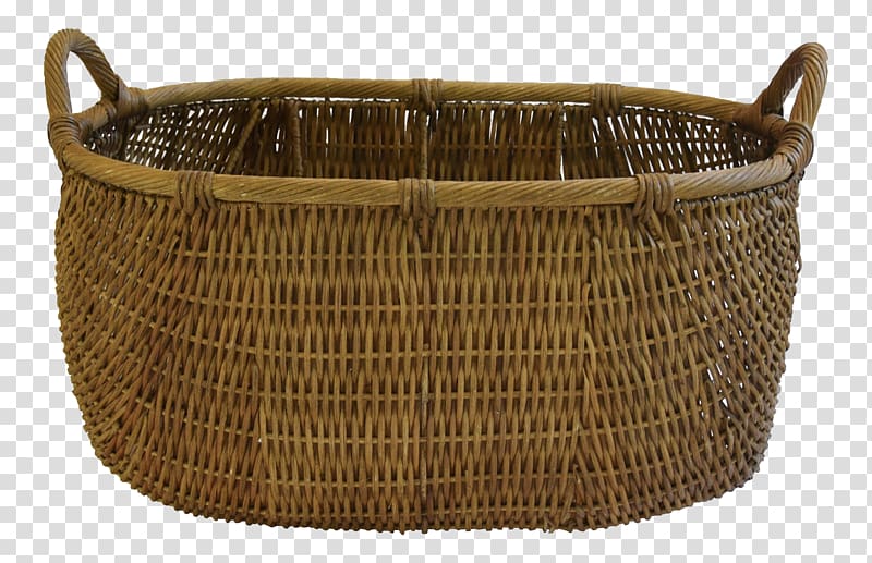 Wicker Basket, wicker transparent background PNG clipart