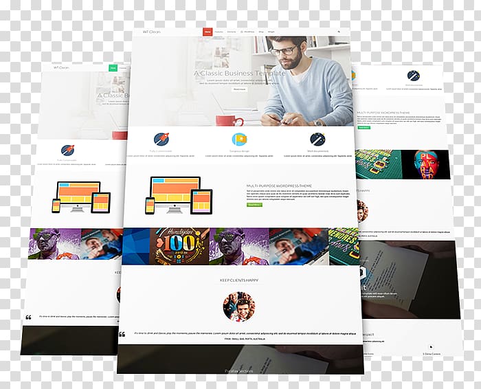 Responsive web design Template Monster Joomla WordPress, business theme transparent background PNG clipart