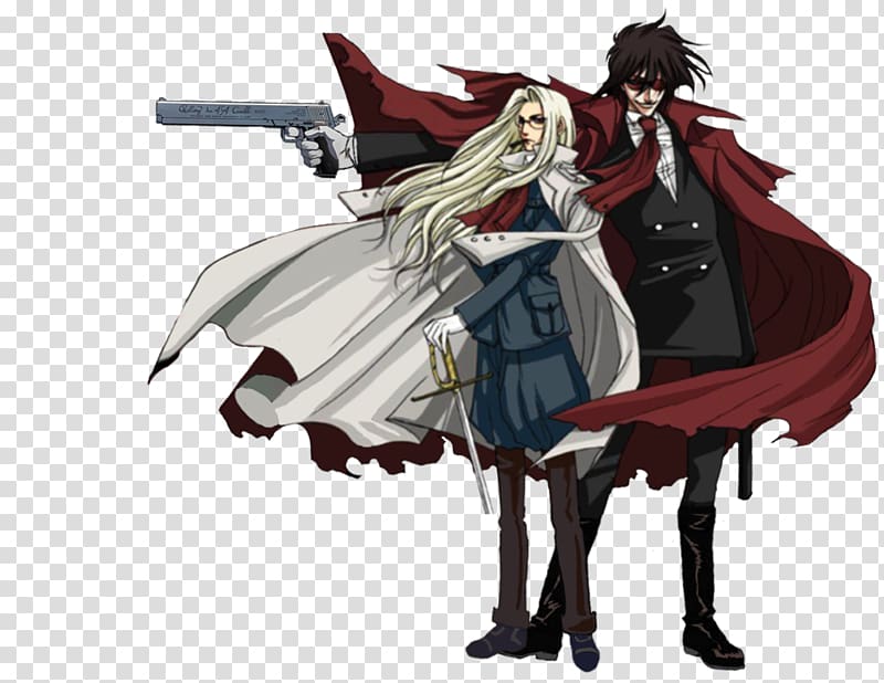 Alucard Integra Hellsing Alexander Anderson Seras Victoria, Anime transparent background PNG clipart