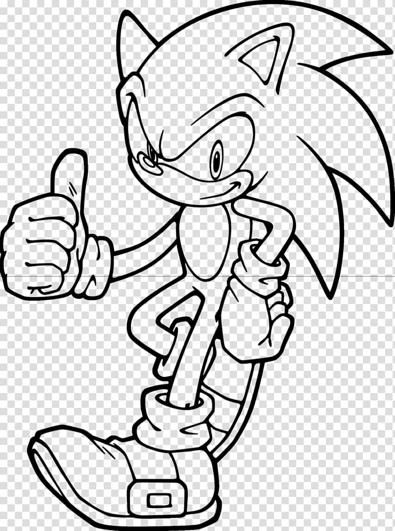 Sonic the Hedgehog Sonic Colors Sonic CD Sonic Generations Coloring book, line drawing transparent background PNG clipart