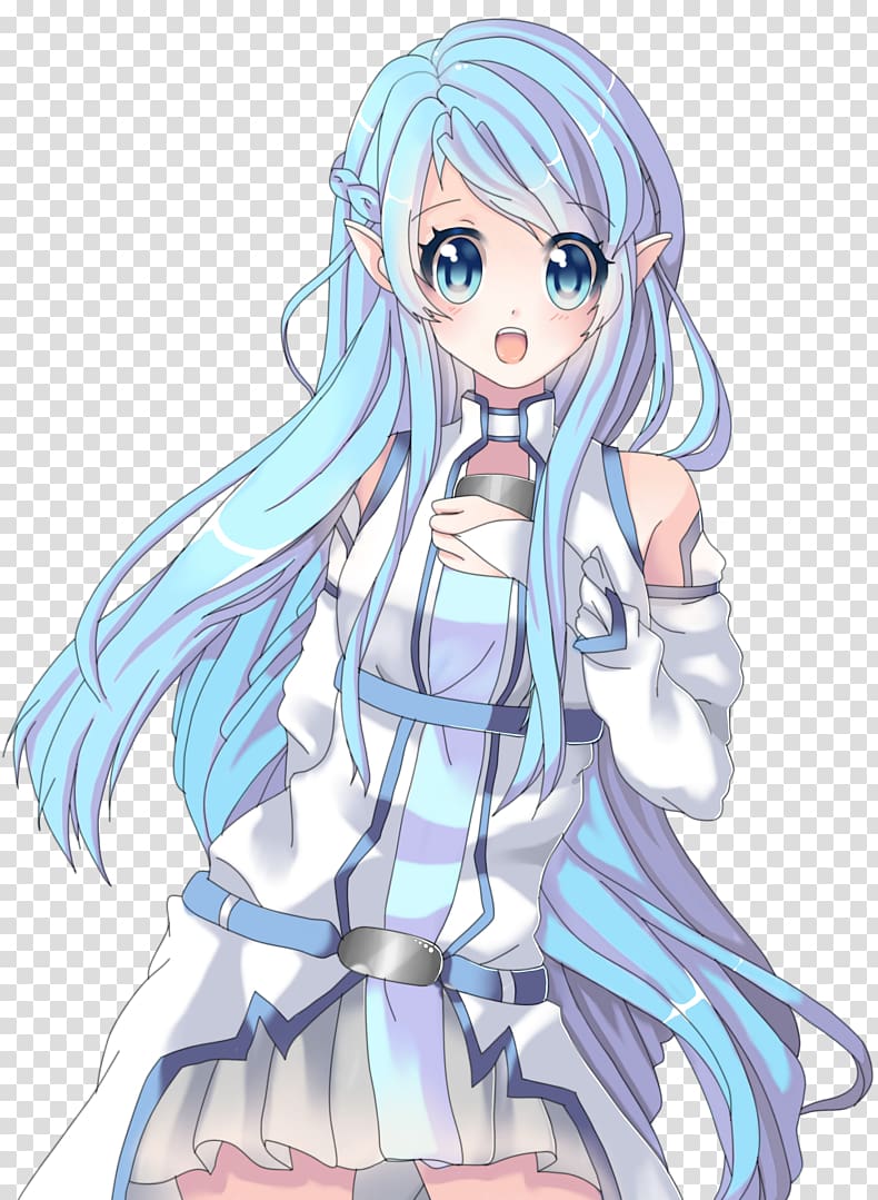 Asuna Kirito The Fairy with Turquoise Hair Sword Art Online Anime, asuna transparent background PNG clipart