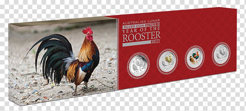 Perth Mint Royal Australian Mint Silver coin Australian Lunar, 2017 year of the rooster transparent background PNG clipart