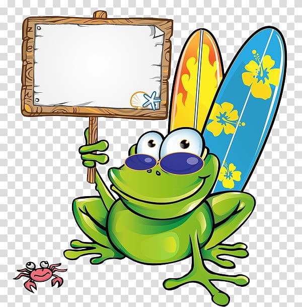 Frog Cartoon Illustration, A frog transparent background PNG clipart
